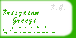 krisztian greczi business card